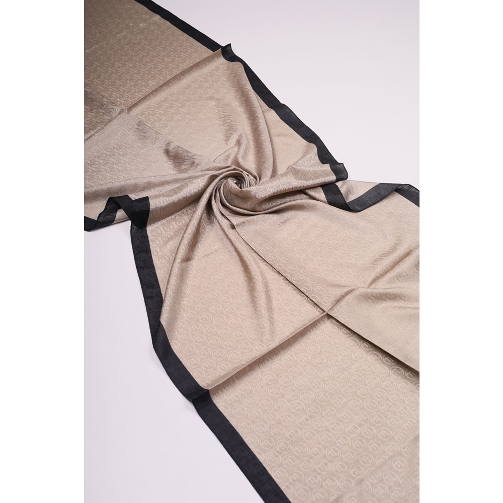 Hint İpek Desenli Monogram Şal - Desen-08 - Renk-13