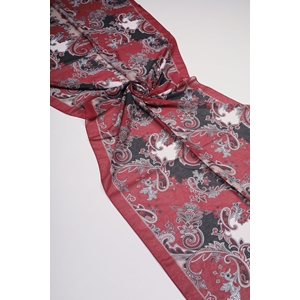 Levidor Bordo Serisi Desenli Sport Soft Şal - Desen-01
