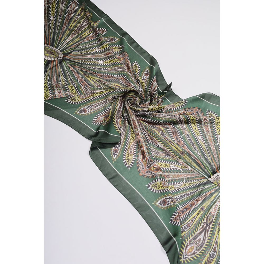 Levidor Desenli Hint İpeği Şal - Desen-04