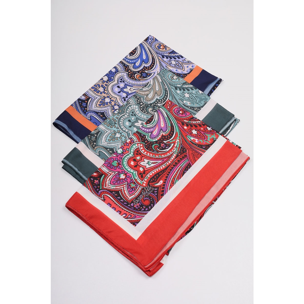 Scarfella Desenli Silk Licra Şal - Desen-04