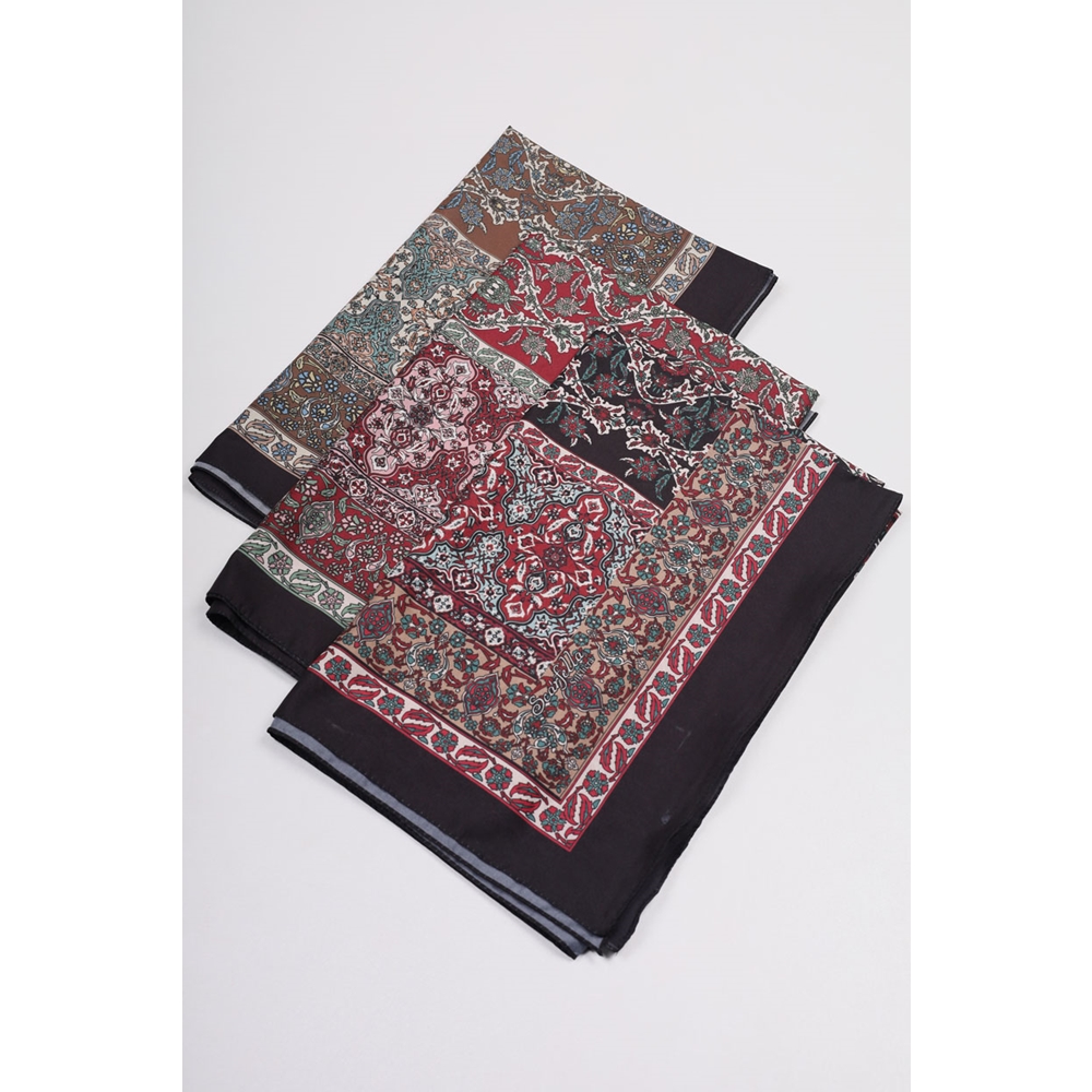 Scarfella Desenli Silk Licra Şal - Desen-05