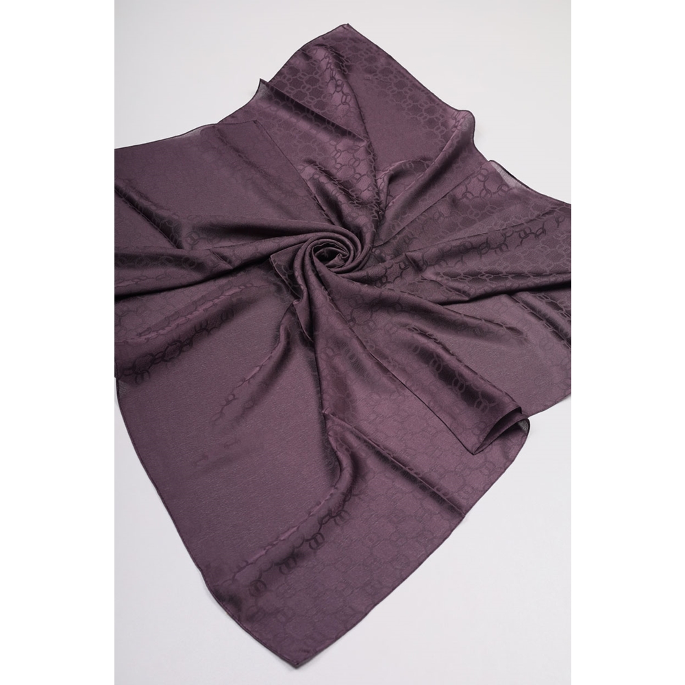 Hint İpek Kendinden Desenli Işıltı Eşarp - Desen-08