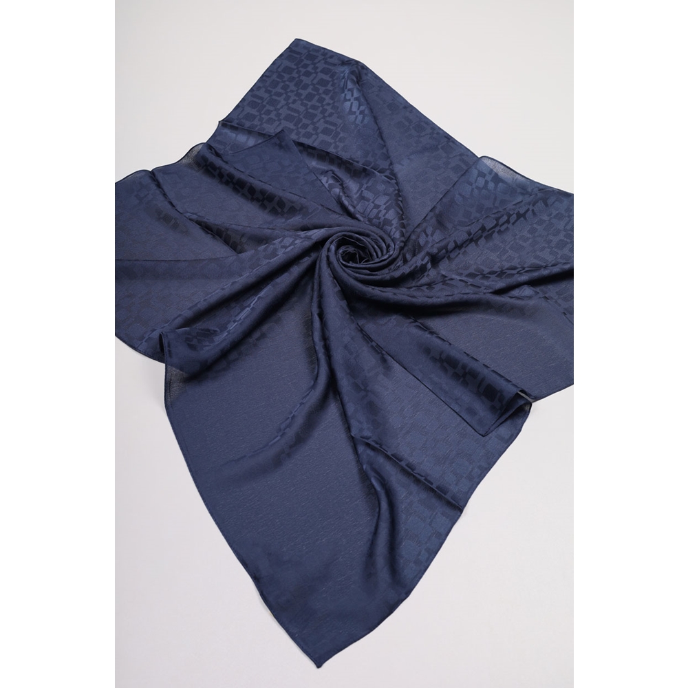 Hint İpek Kendinden Desenli Işıltı Eşarp - Desen-09