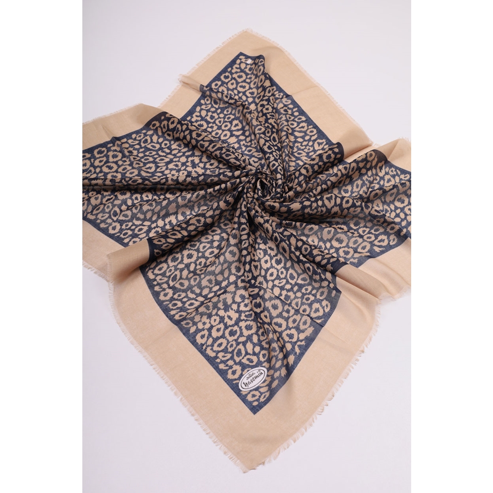 Yasemin İpek Desenli Sökme Tülbent - Desen-19