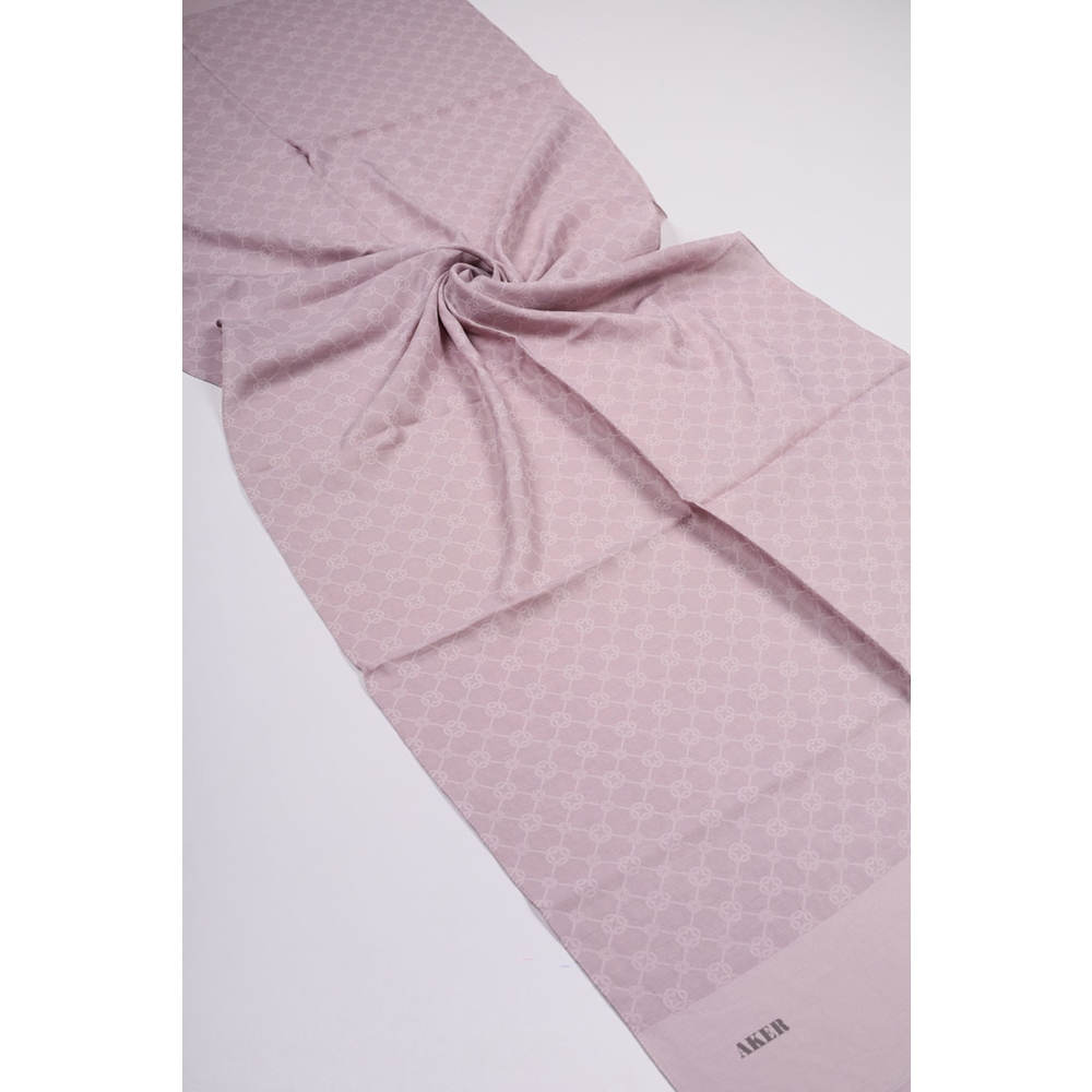 Aker Elegance Monogram Şal - Desen-06 - Lacivert
