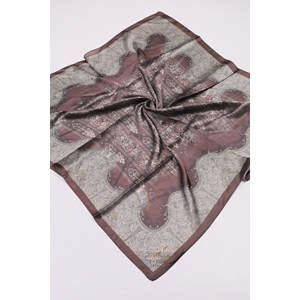 Hint İpek Desenli Vual Eşarp - Desen-04