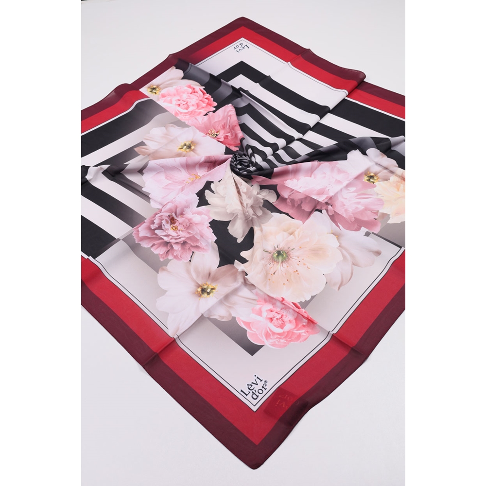 Levidor Desenli Violet Eşarp - Desen-01 - Renk-06