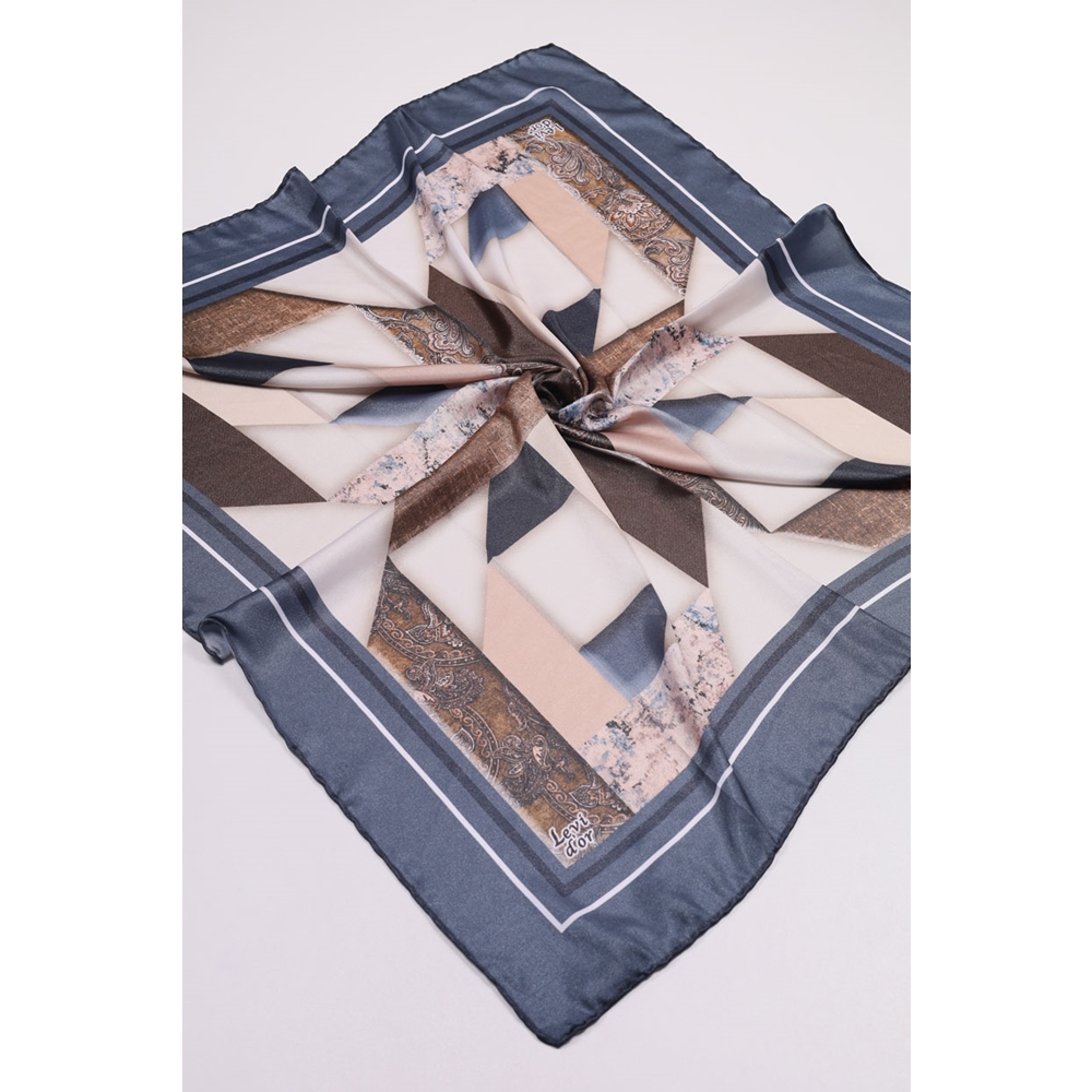Levidor Desenli Kristal Eşarp - Desen-40
