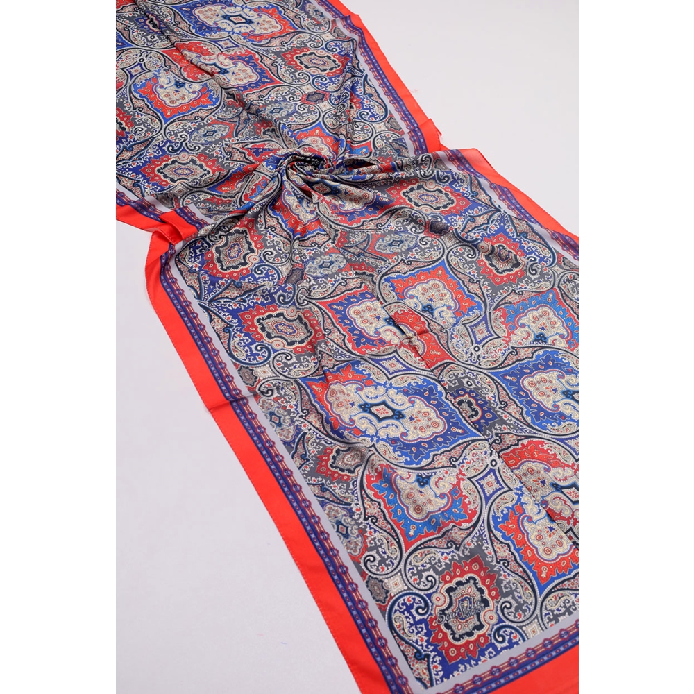 Scarfella Desenli Silk Licra Şal - Desen-07