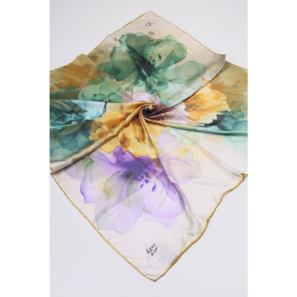 Levidor Desenli Kristal Eşarp - Desen-45