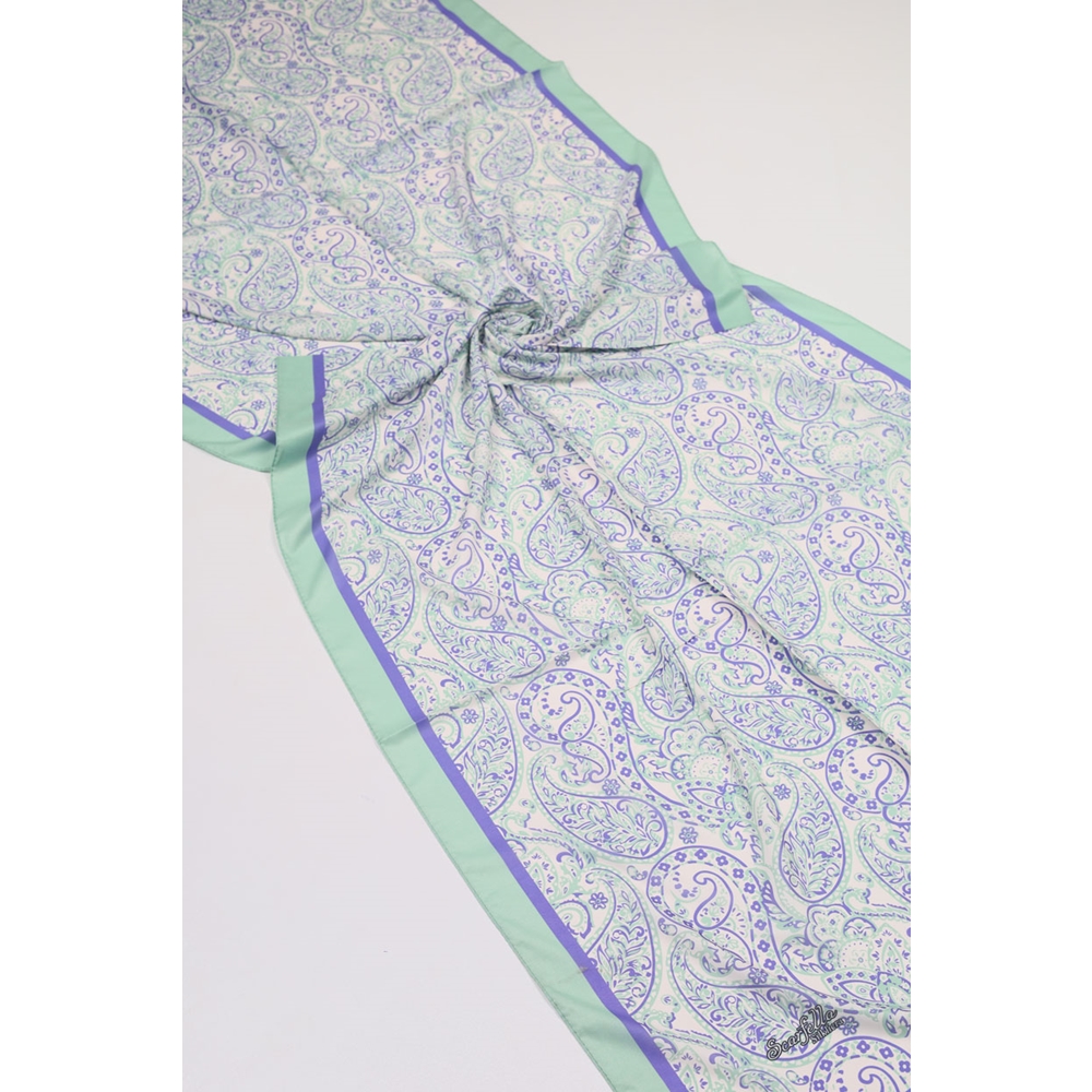 Scarfella Desenli Silk Licra Şal - Desen-08