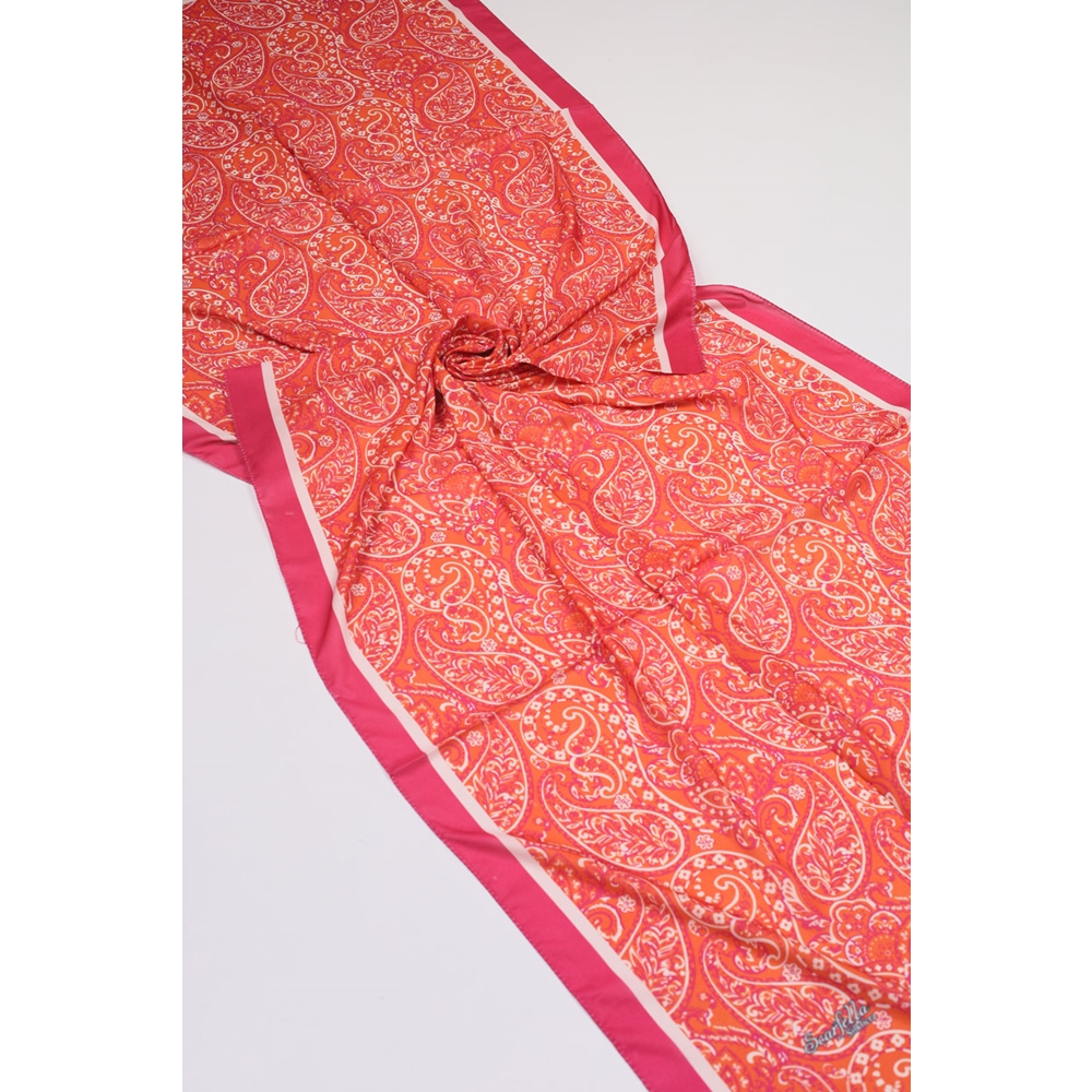 Scarfella Desenli Silk Licra Şal - Desen-08