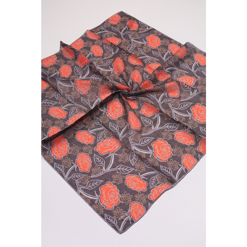 Piramit Desenli Naturel Eşarp - Desen-07