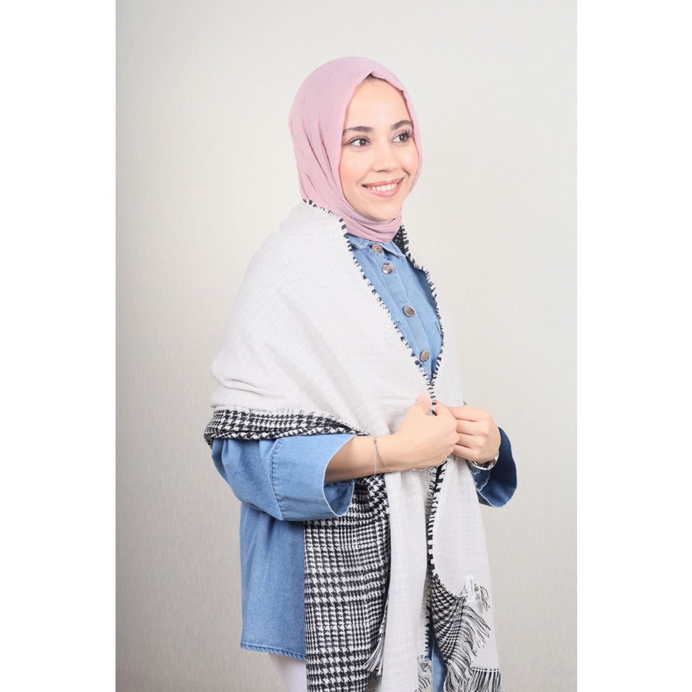 Forum Çift Taraflı Omuz Şalı - Desen-03