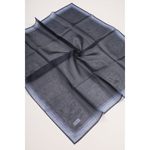 Piramit Düz Renk Simli Bantlı Abiye Eşarp - Desen-13