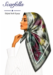 Scarfella Dijital Soft Eşarp - Desen-104
