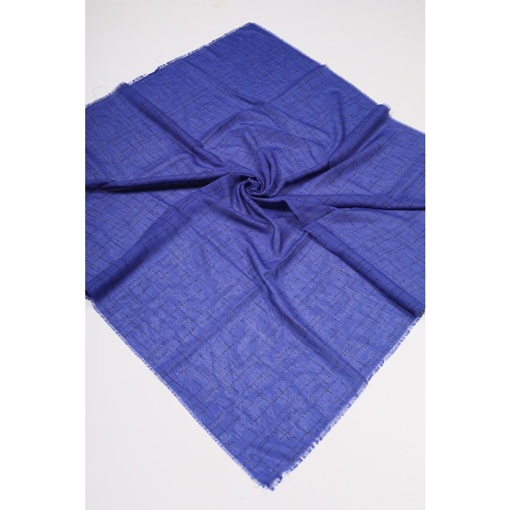 Baysem Desenli Keten Flamlı Eşarp - Desen-19