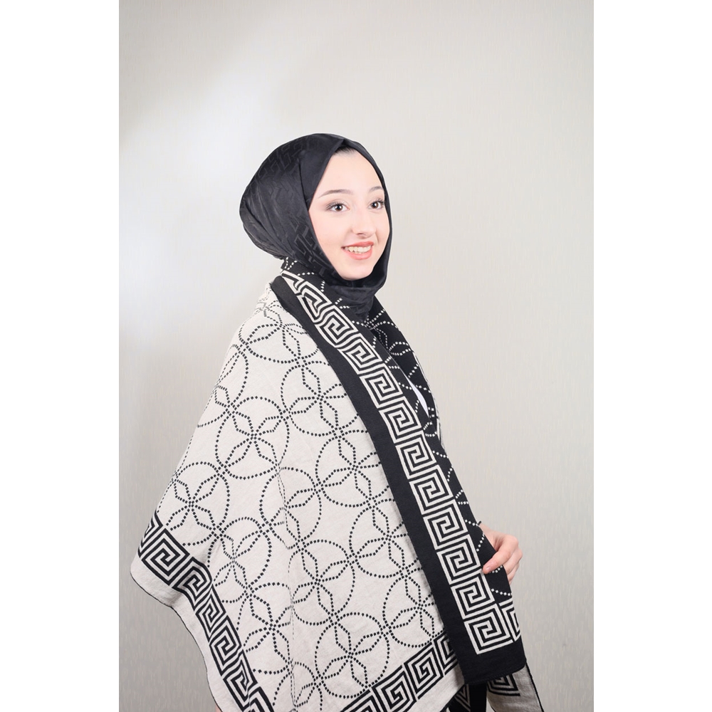 Baysem Triko Omuz Şalı - Desen-14 - Renk-21