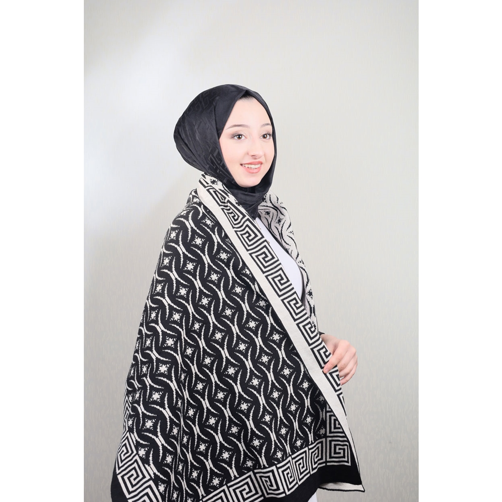 Baysem Triko Omuz Şalı - Desen-14 - Renk-21