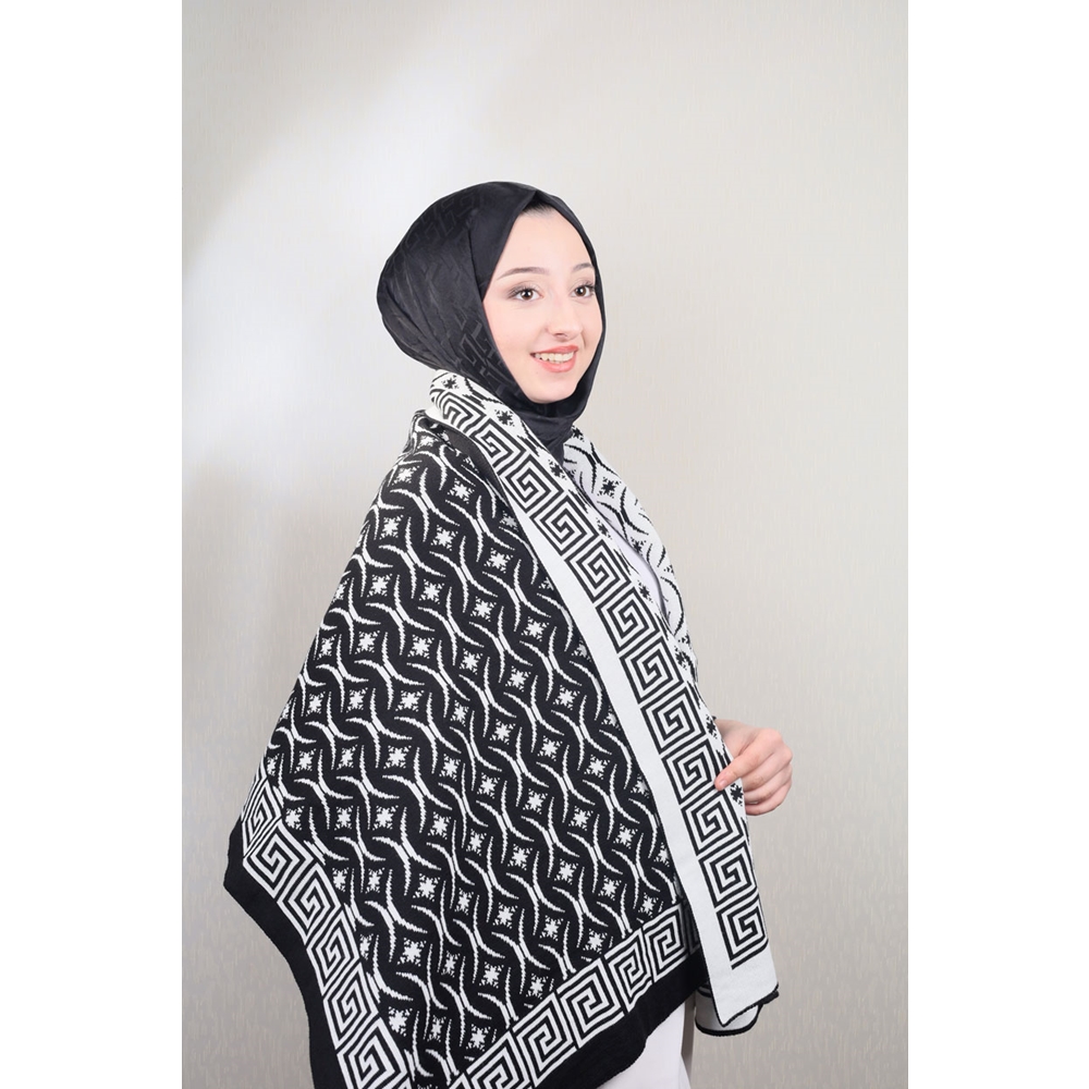 Baysem Triko Omuz Şalı - Desen-14 - Renk-21