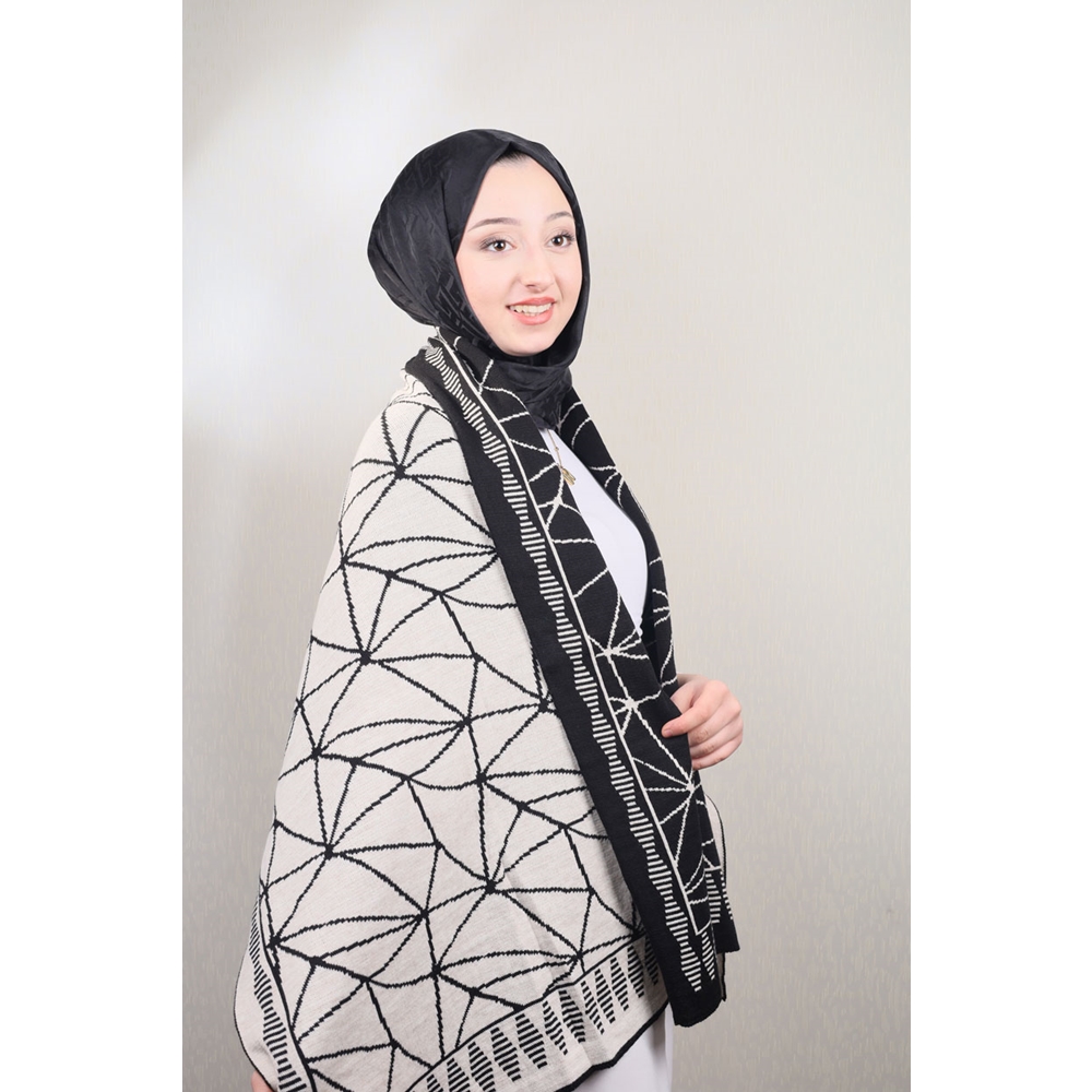 Baysem Triko Omuz Şalı - Desen-14 - Renk-21