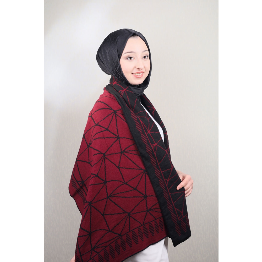 Baysem Triko Omuz Şalı - Desen-14