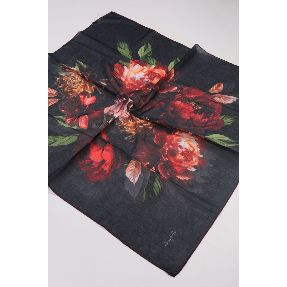 Scarfella Soft El Dikişli Eylül Eşarp - Desen-42