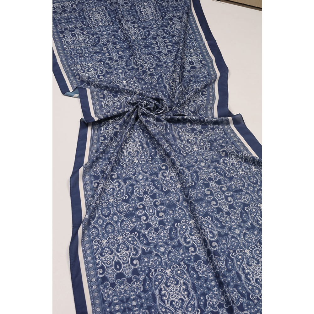 Scarfella Desenli Silk Licra Şal - Desen-12