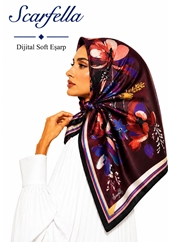 Scarfella Dijital Soft Eşarp - Desen-114