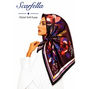 Scarfella Dijital Soft Eşarp - Desen-114
