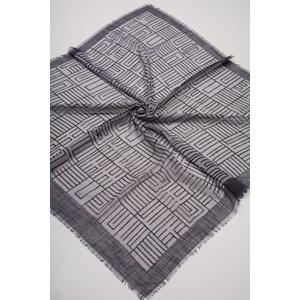 Markasız Desenli Keten Flamlı Eşarp - Desen-01 - Renk-05