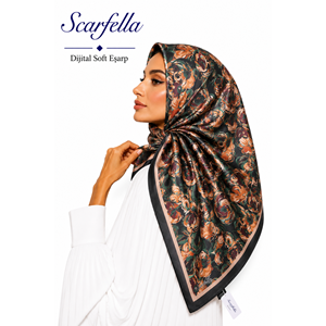 Scarfella Dijital Soft Eşarp - Desen-125