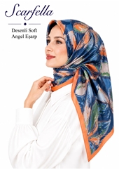 Scarfella Desenli Soft Angel Eşarp - Desen-74