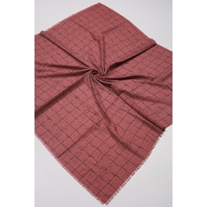 Baysem Desenli Keten Flamlı Eşarp - Desen-23
