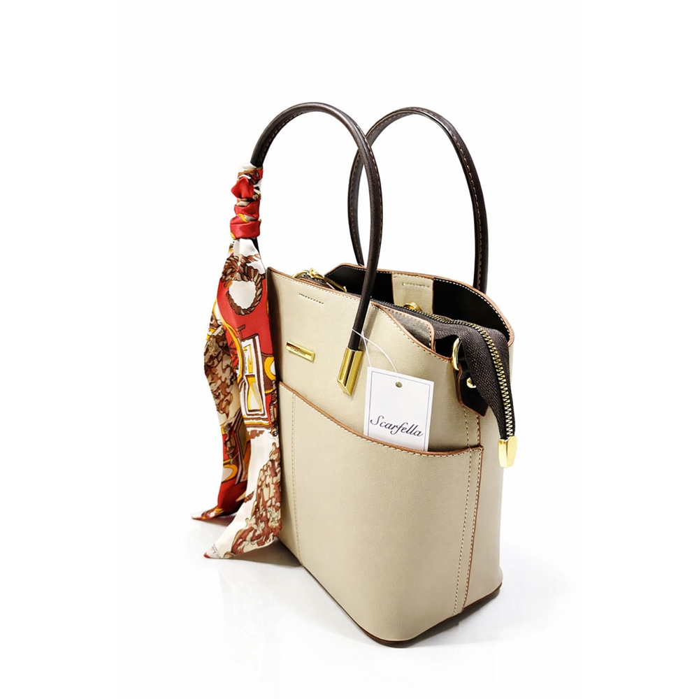 Scarfella 3349 Bayan Çanta - Vizon