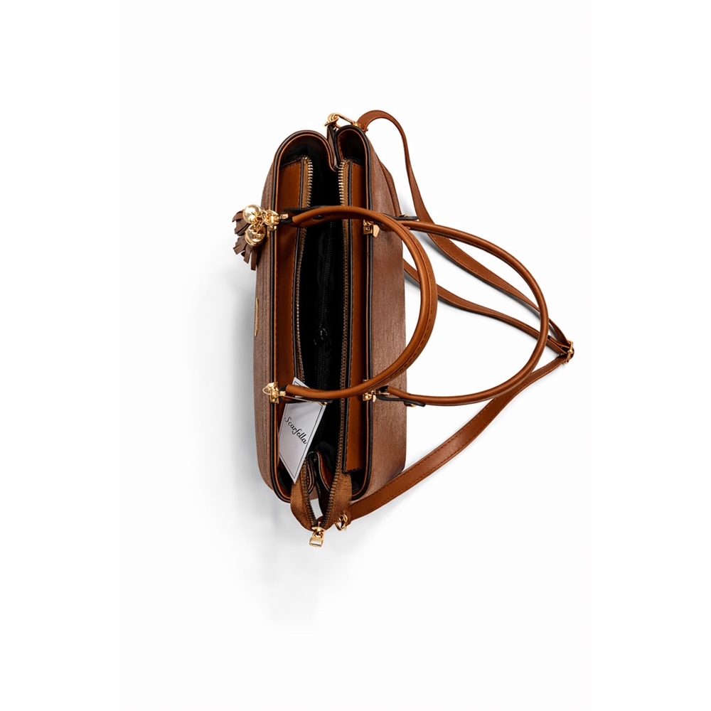 Scarfella 3340 Bayan Çanta - Taba